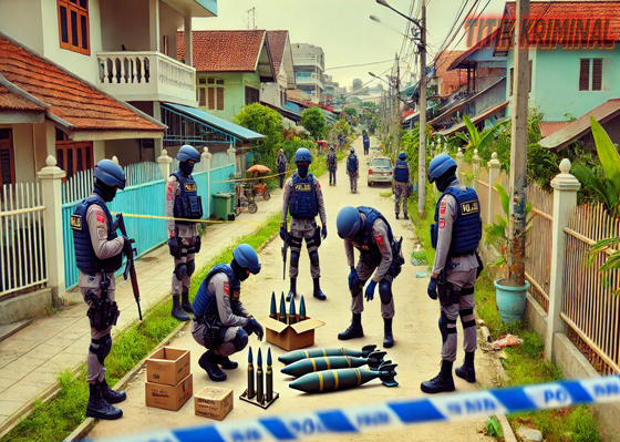 Polisi Mengamankan Dua Mortir