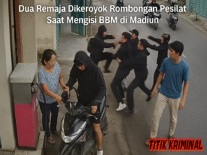 Pemotor Dikeroyok Rombongan Pesilat