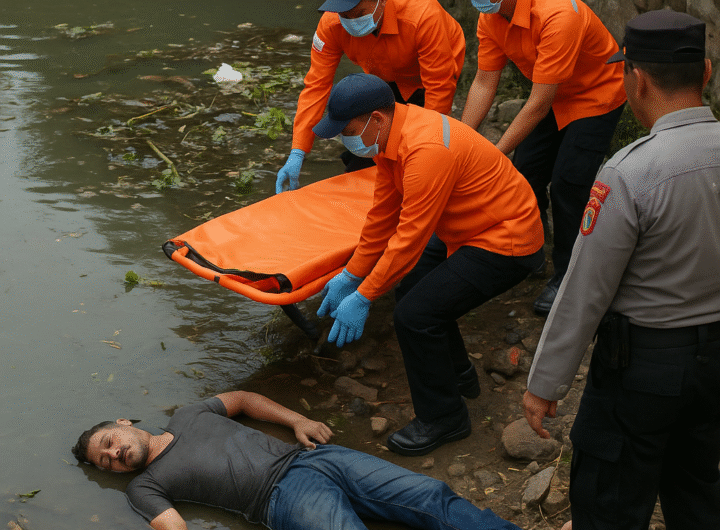 Warga Dihebohkan Penemuan Jasad Pria di Sungai Cirebon