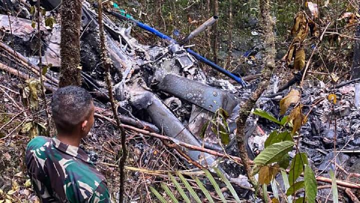 Tim DVI Polri Tuntaskan Identifikasi 8 Jasad Korban Helikopter Jatuh di Kalsel